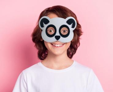 Panda Filzmaske für Kinder